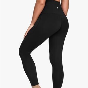 27” Black High-Waisted Leggings